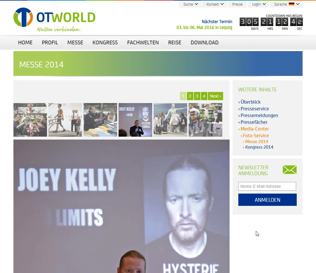 OTWorld: Media-Center mit dem Foto-Service zur Messe
