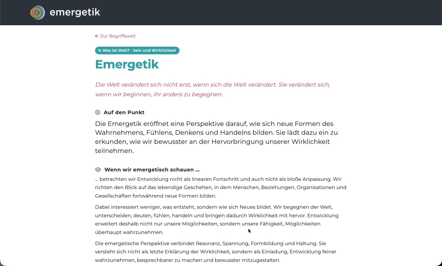 Interaktives Glossar